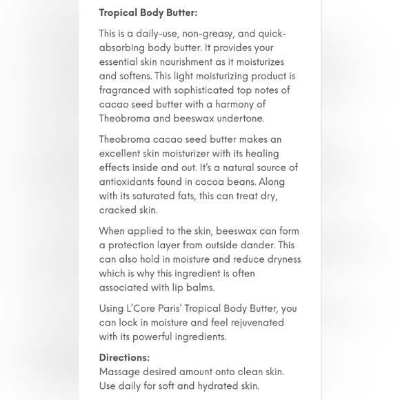 L'CORE Paris,Tropical Spa Bundle BRAND NEW - Picture 7 of 9